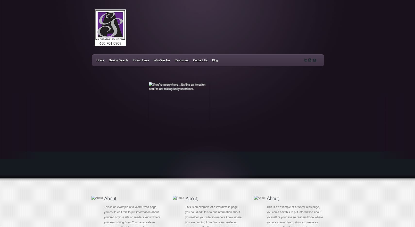 A Creative Solution Anthem AZ old WordPress website before redesign by local web designer